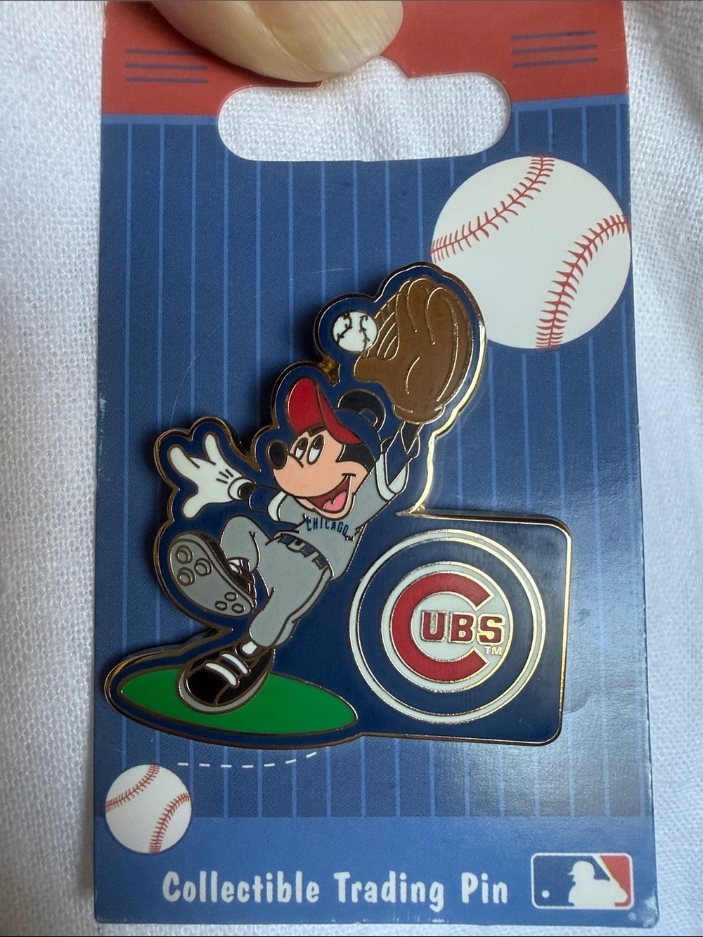 Disney 2008 MLB Chicago Cubs Mickey Mouse Enamel Pin